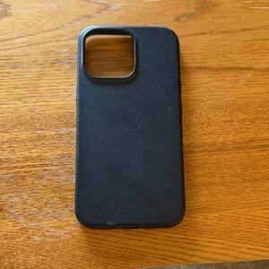 Apple Black Leather iPhone 13 Pro Case